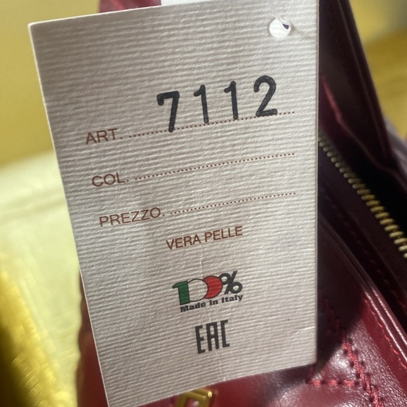 Valentino Orlandi Authentic Calf Leather Big Sized Bag (Burgundy) ( Brand New) - Picture 14 of 16